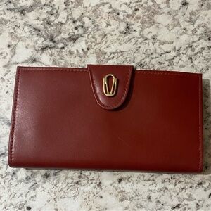 Elegant Rust Brown Leather Wallet